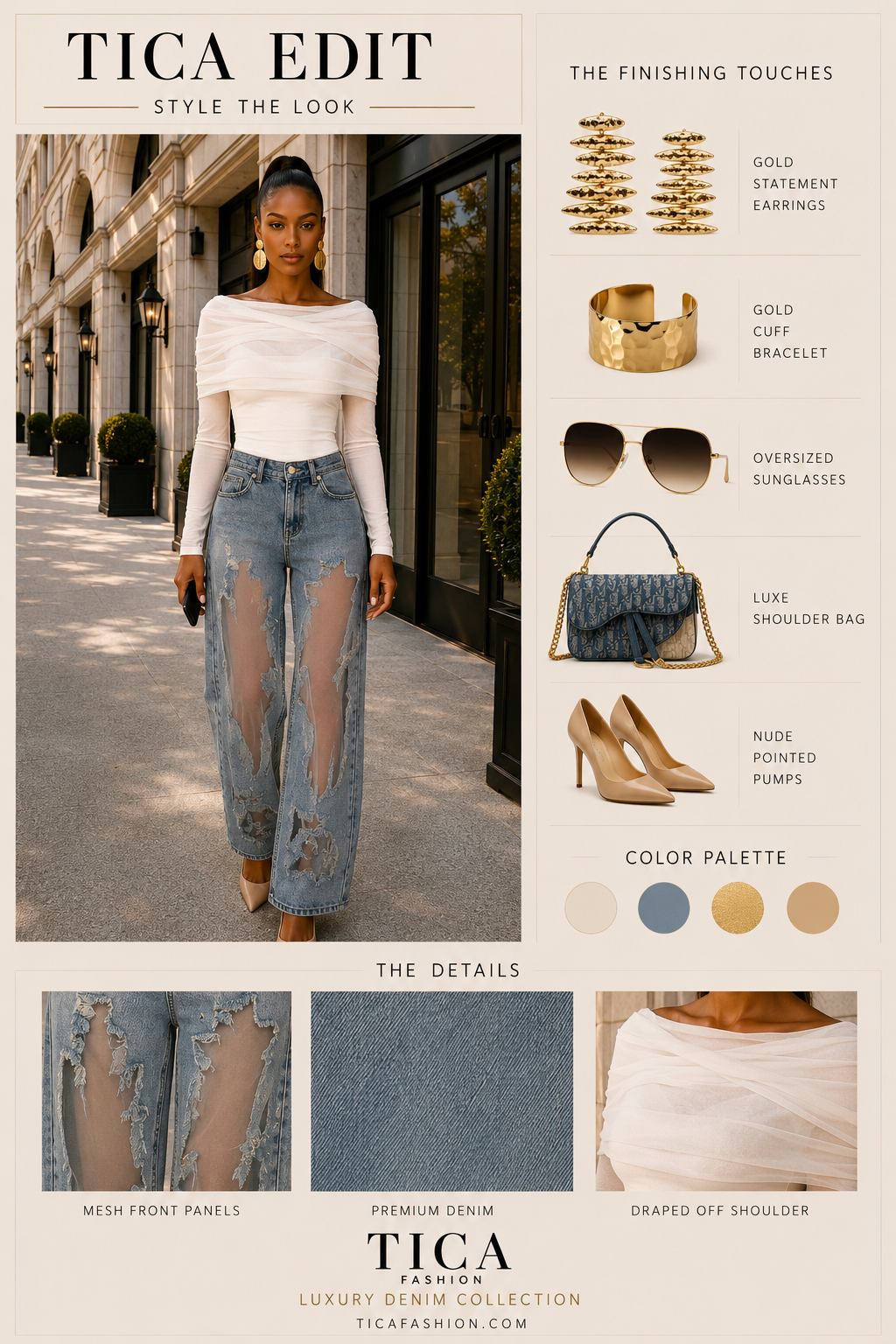 The Valencia Sheer Denim
