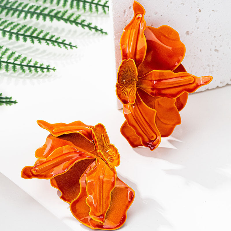 Sunset Bloom Statement Earrings