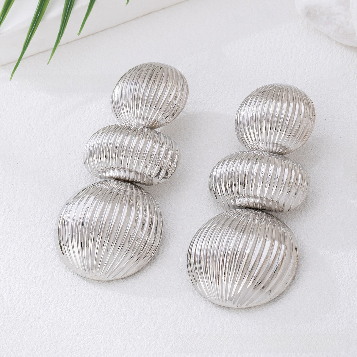 Silver Luxe Drop Earrings