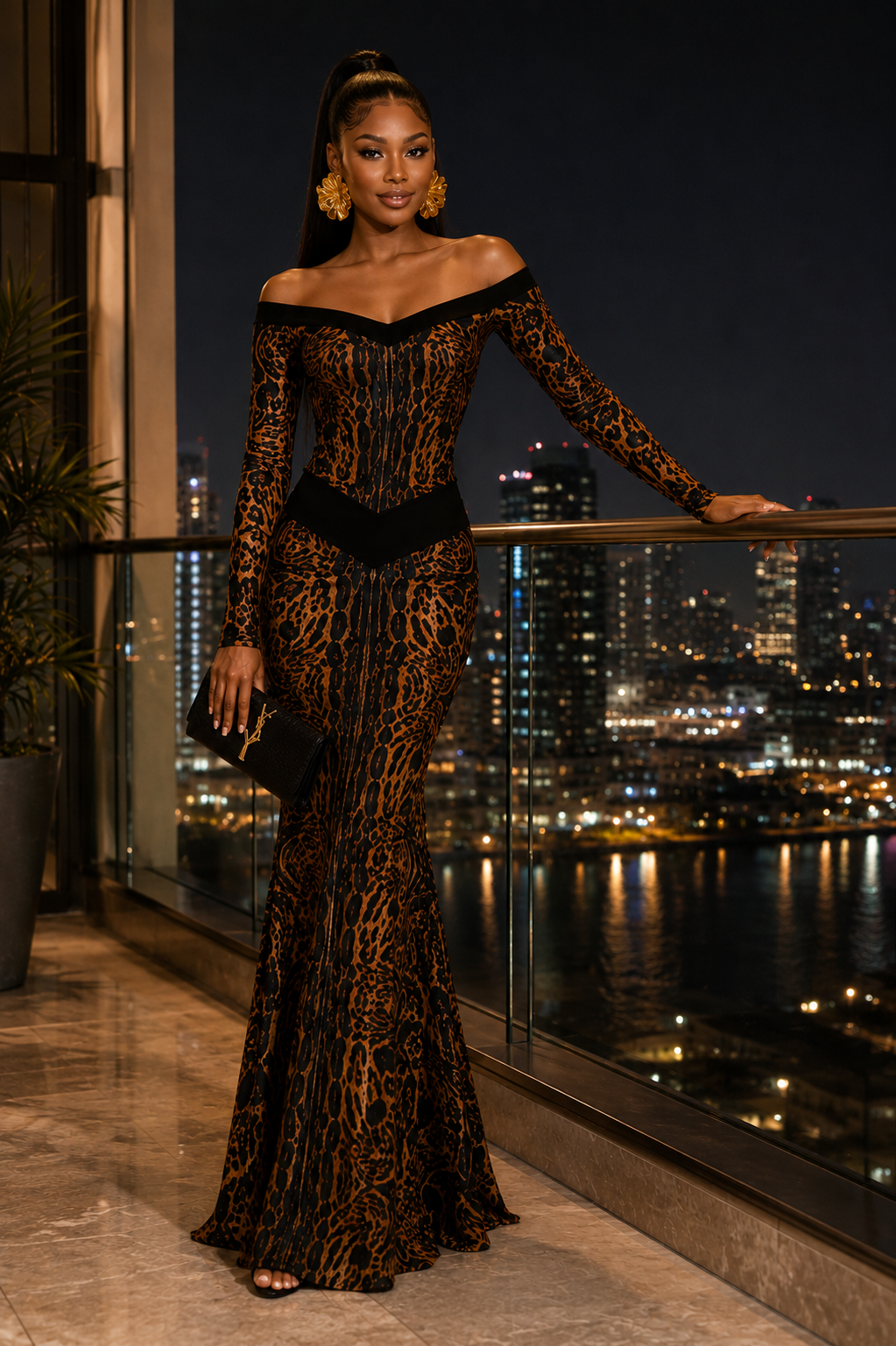 Noir Safari Couture Gown