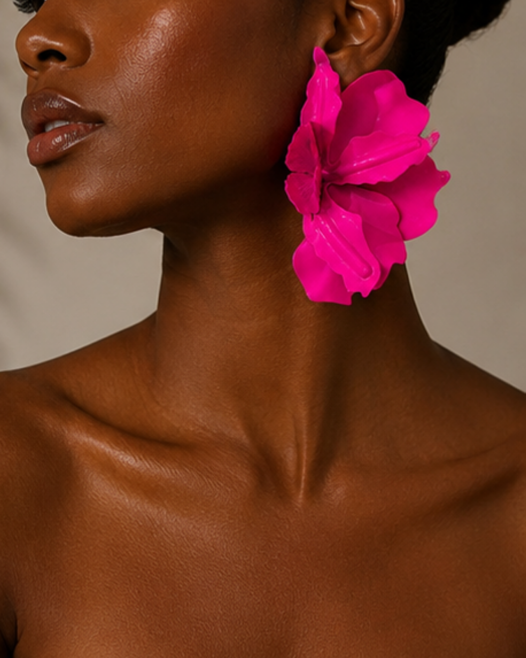 Fuchsia Bloom Statement Earrings