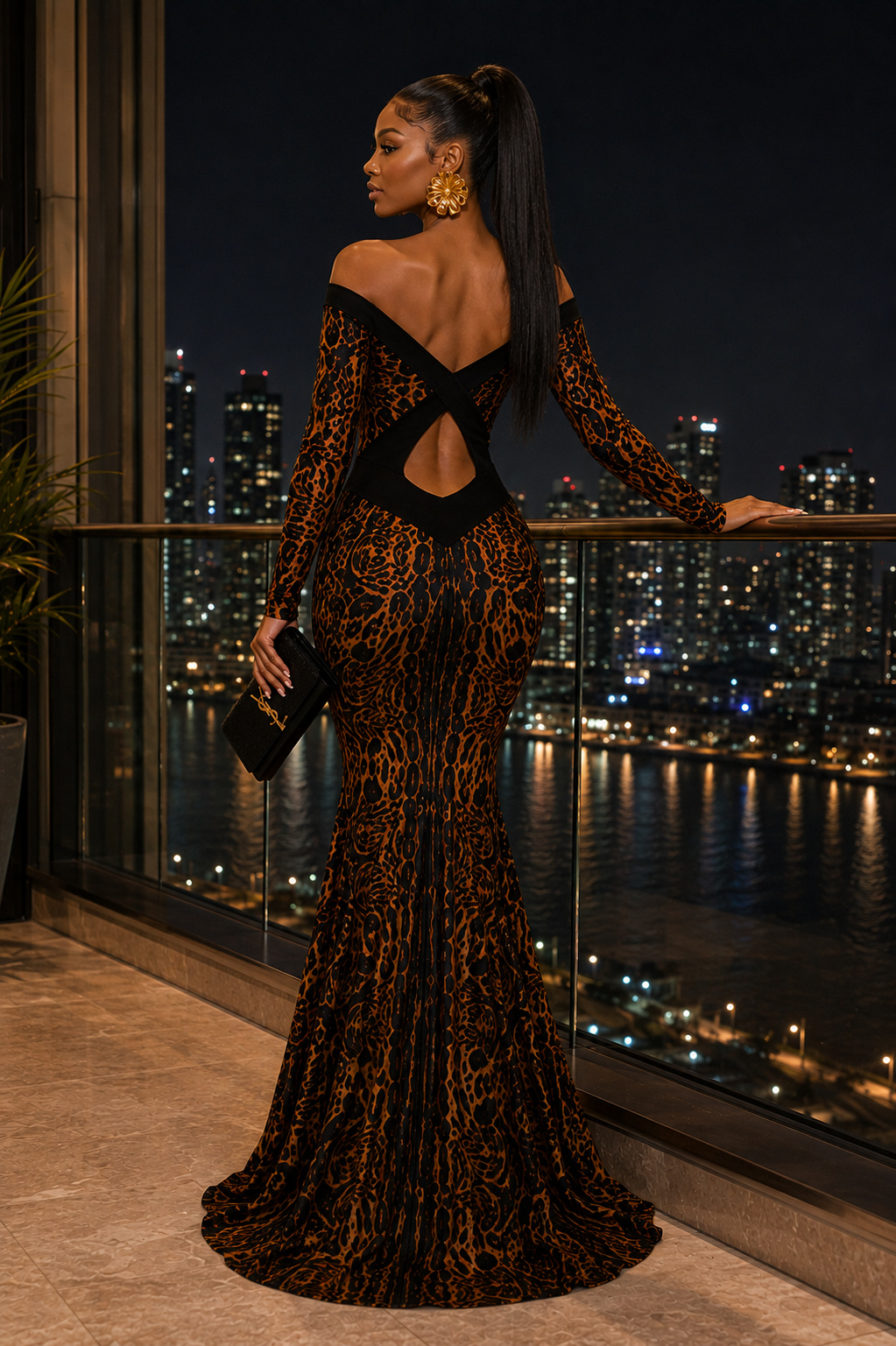 Noir Safari Couture Gown