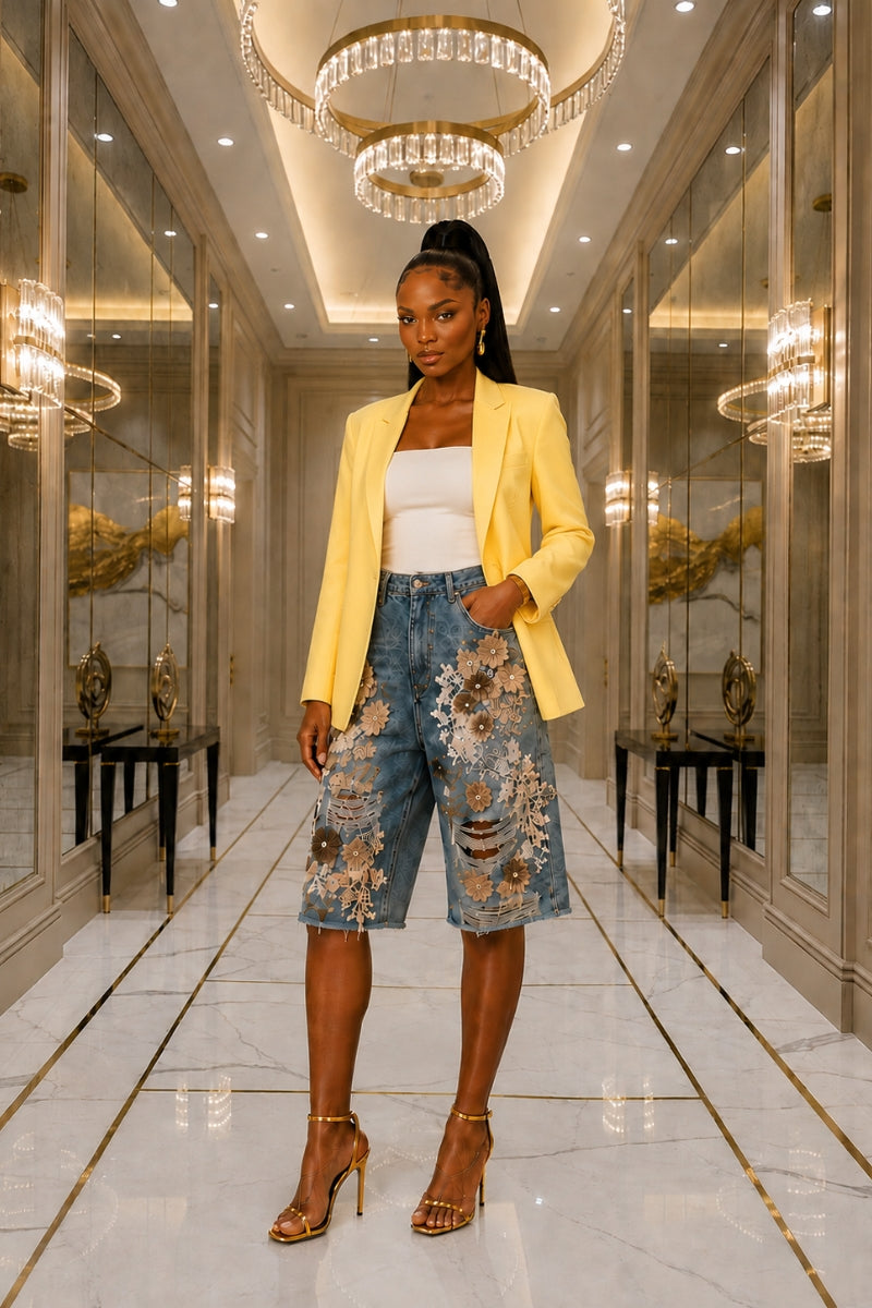 The Embellished Bermuda Shorts