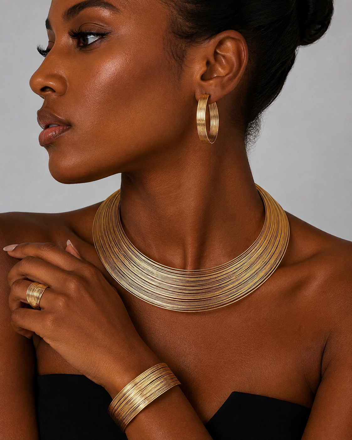 Golden Harmony Jewelry Set