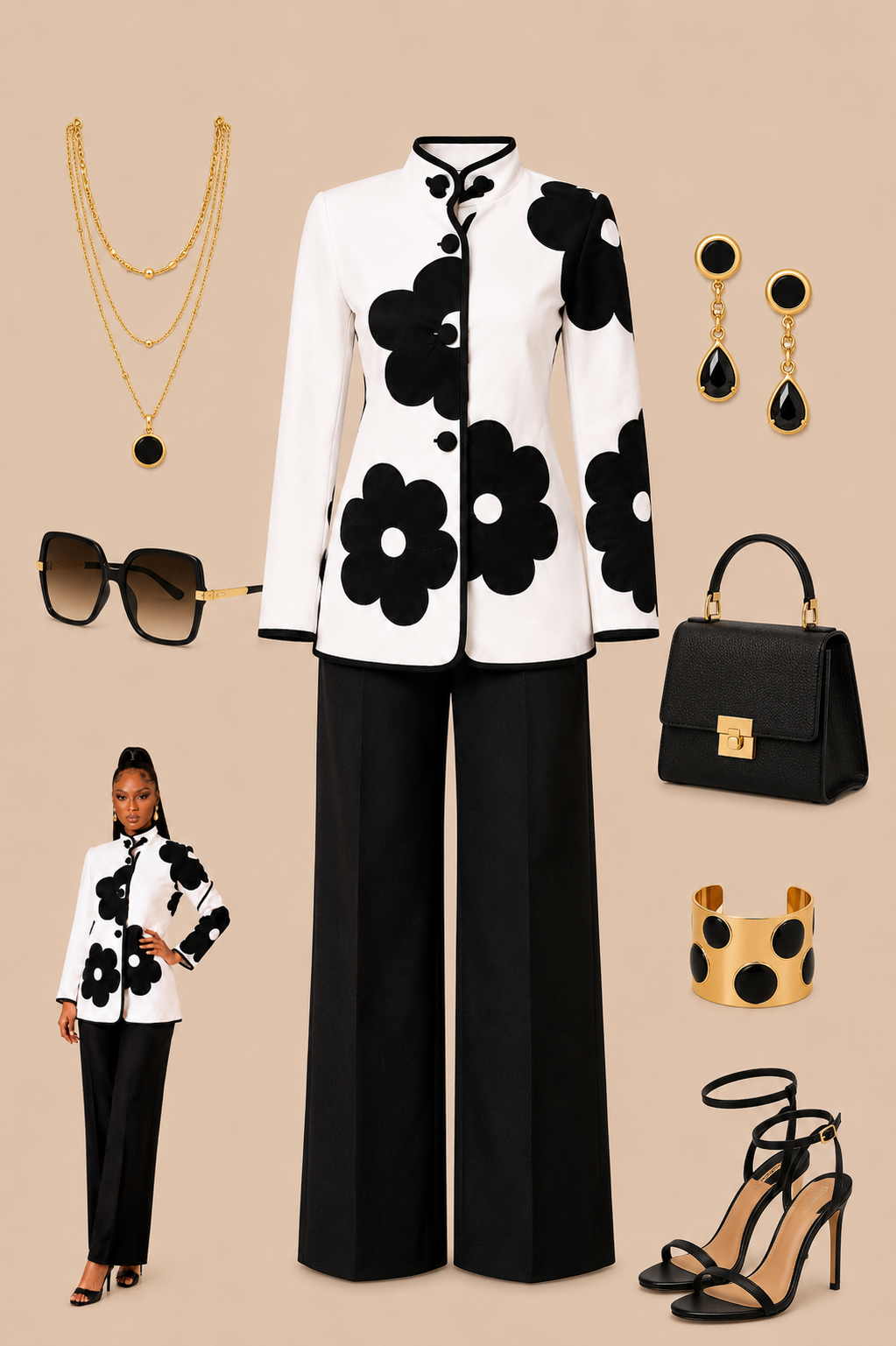 Midnight Bloom Blazer