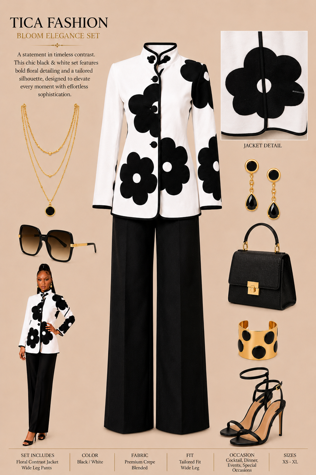 Midnight Bloom Blazer